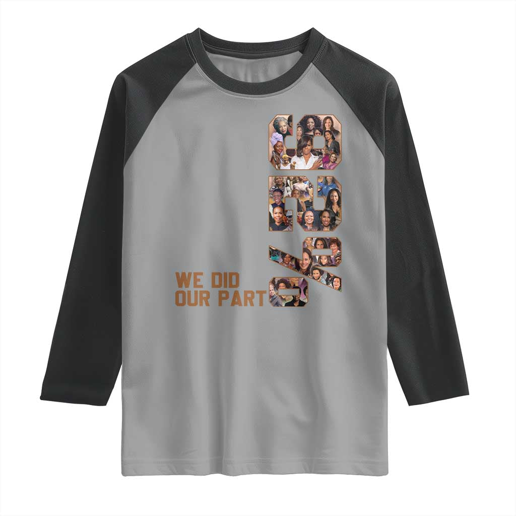 92 Percent Black Woman Power Raglan Shirt 92 Percent Melanin Girls - Wonder Print Shop