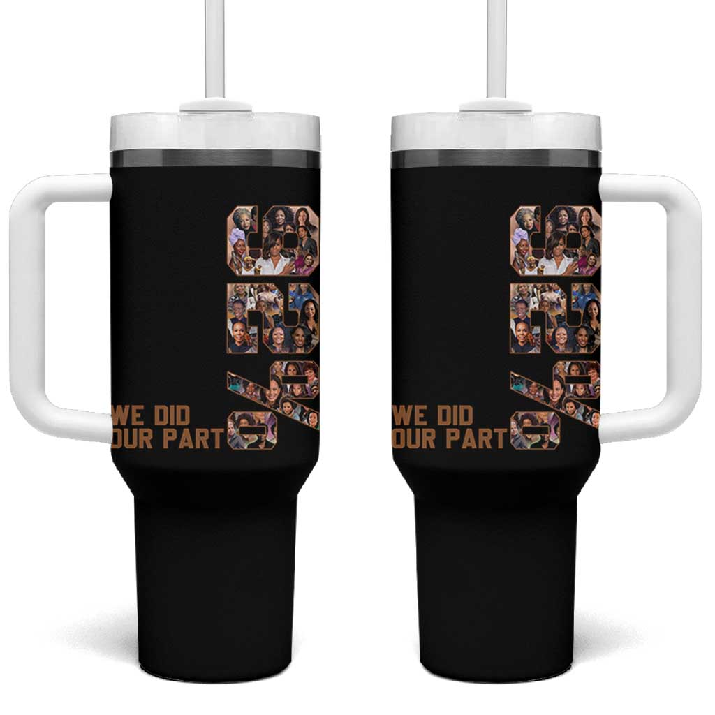 92 Percent Black Woman Power Tumbler With Handle 92 Percent Melanin Girls - Wonder Print Shop