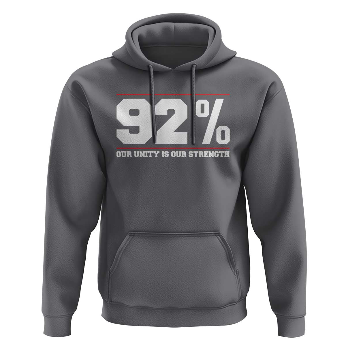 92 Percent Black Woman Power Hoodie 92% Our Unity Is Our Strength