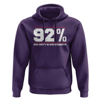 92 Percent Black Woman Power Hoodie 92% Our Unity Is Our Strength