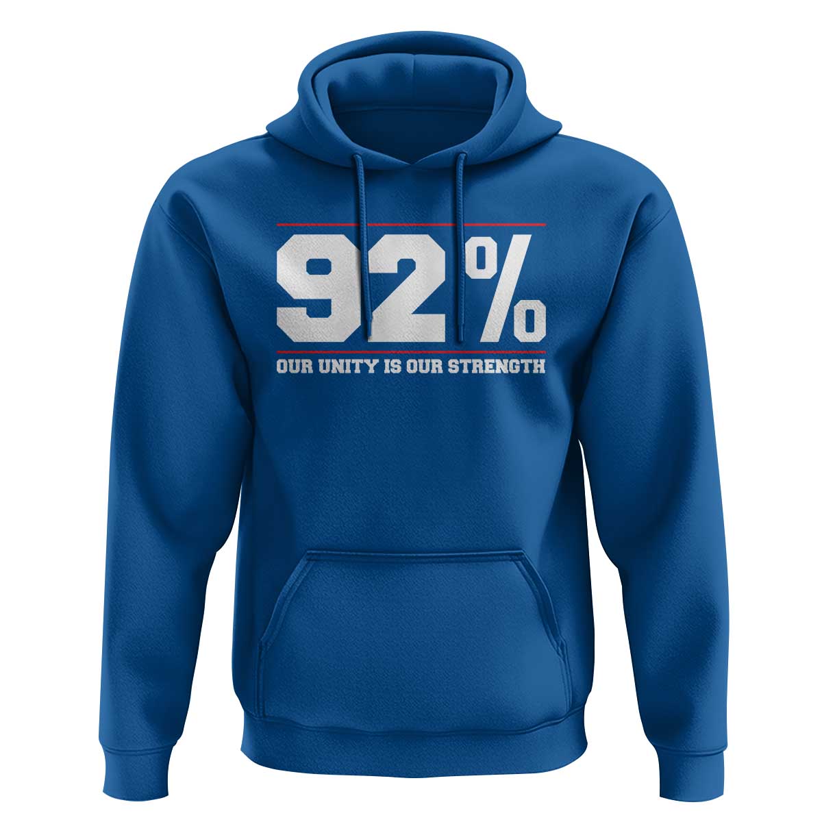 92 Percent Black Woman Power Hoodie 92% Our Unity Is Our Strength