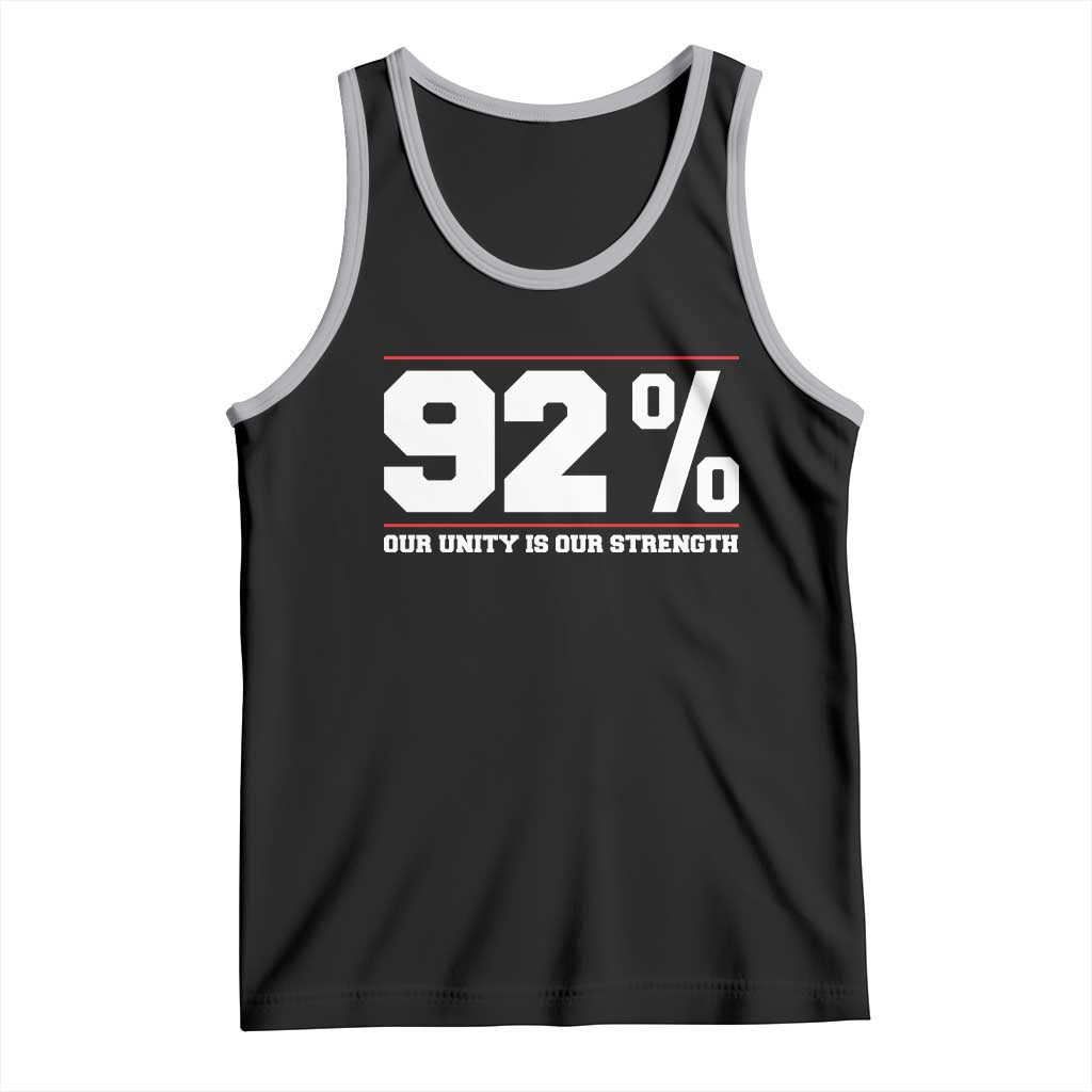 92 Percent Black Woman Power Tank Top 92% Our Unity Is Our Strength