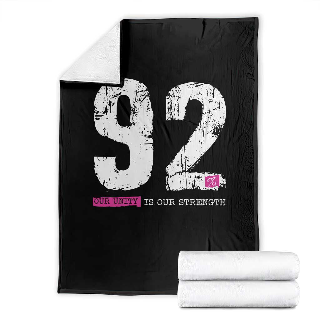 The 92% Black Women Power Throw Blanket Black History Month - Wonder Print Shop