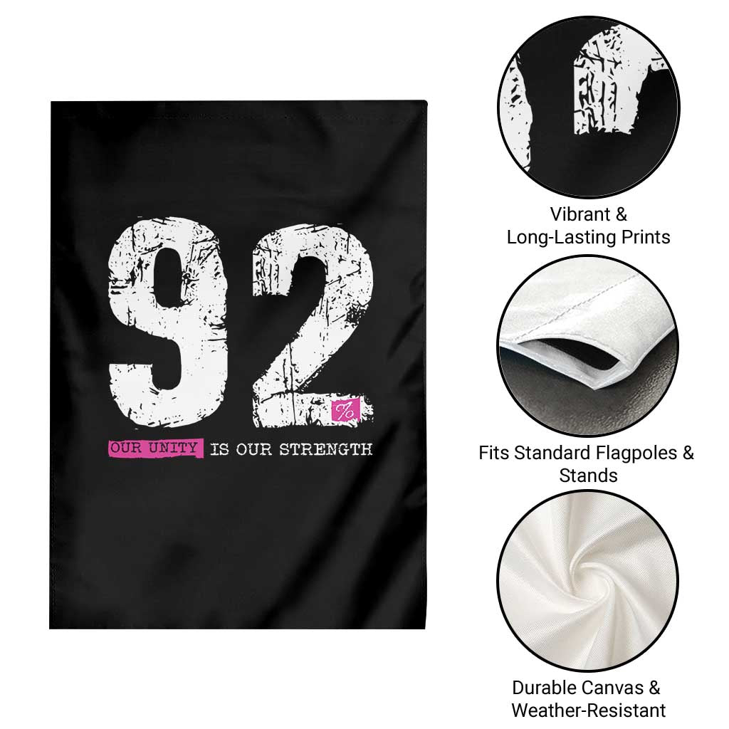 The 92% Black Women Power Garden Flag Black History Month - Wonder Print Shop