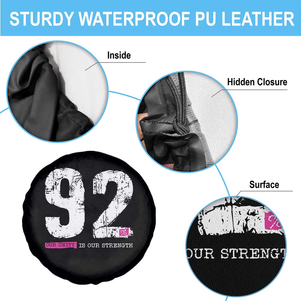 The 92% Black Women Power Spare Tire Cover Black History Month - Wonder Print Shop