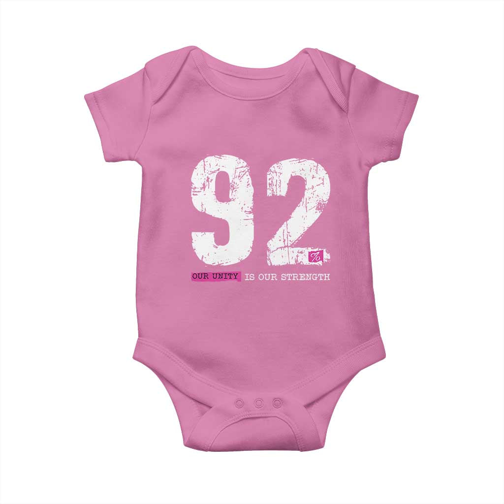The 92% Black Women Power Baby Onesie Black History Month - Wonder Print Shop