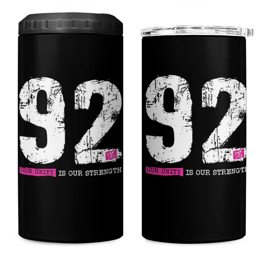 The 92% Black Women Power 4 in 1 Can Cooler Tumbler Black History Month - Wonder Print Shop