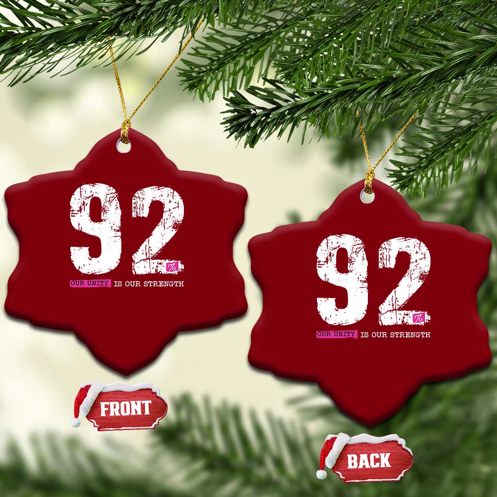 The 92% Black Women Power Ceramic Ornament Black History Month - Wonder Print Shop