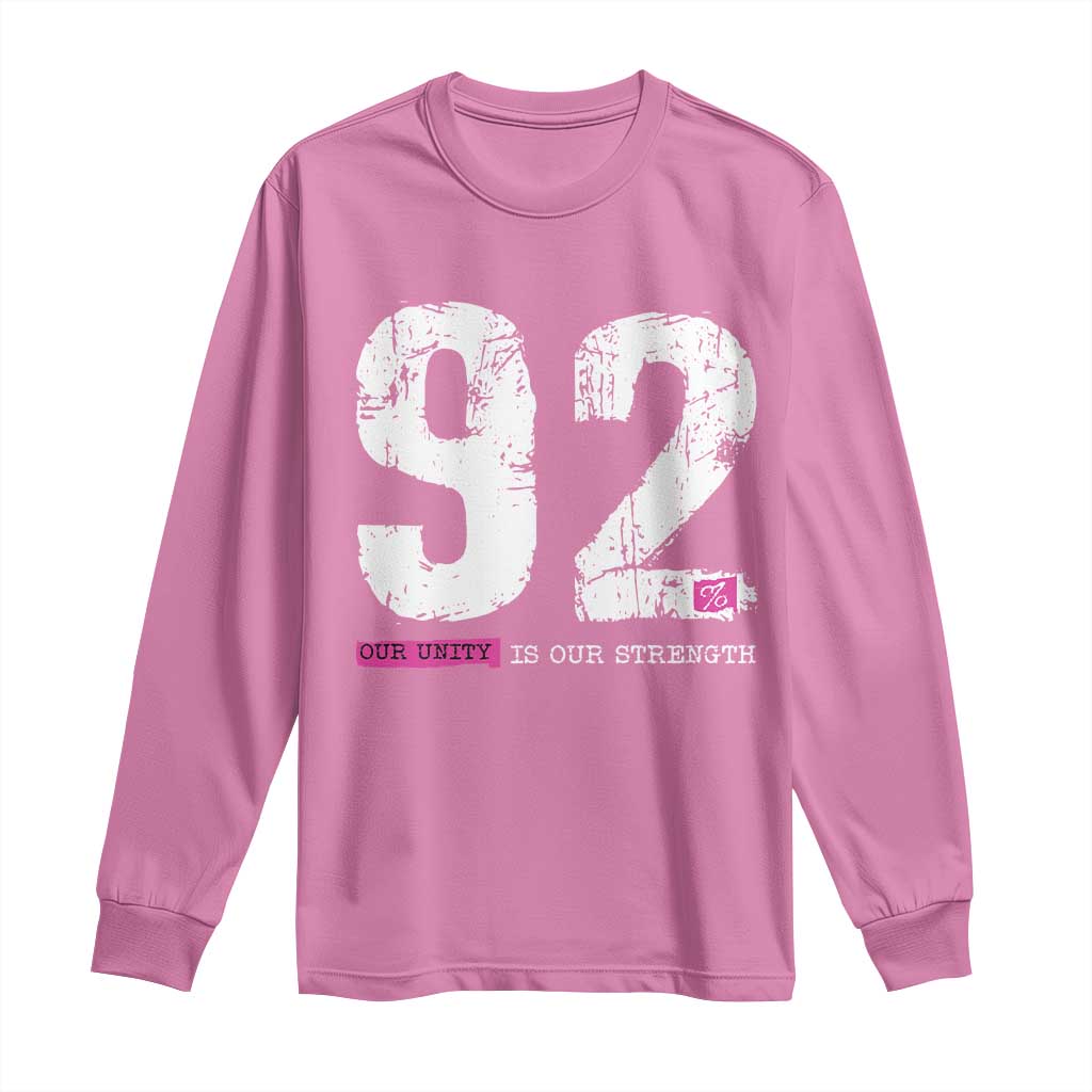 The 92% Black Women Power Long Sleeve Shirt Black History Month - Wonder Print Shop