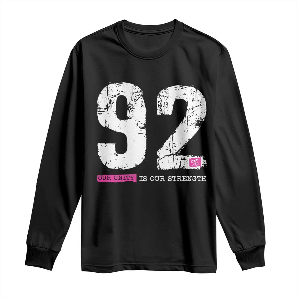 The 92% Black Women Power Long Sleeve Shirt Black History Month - Wonder Print Shop