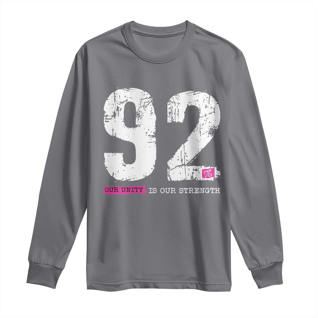 The 92% Black Women Power Long Sleeve Shirt Black History Month - Wonder Print Shop