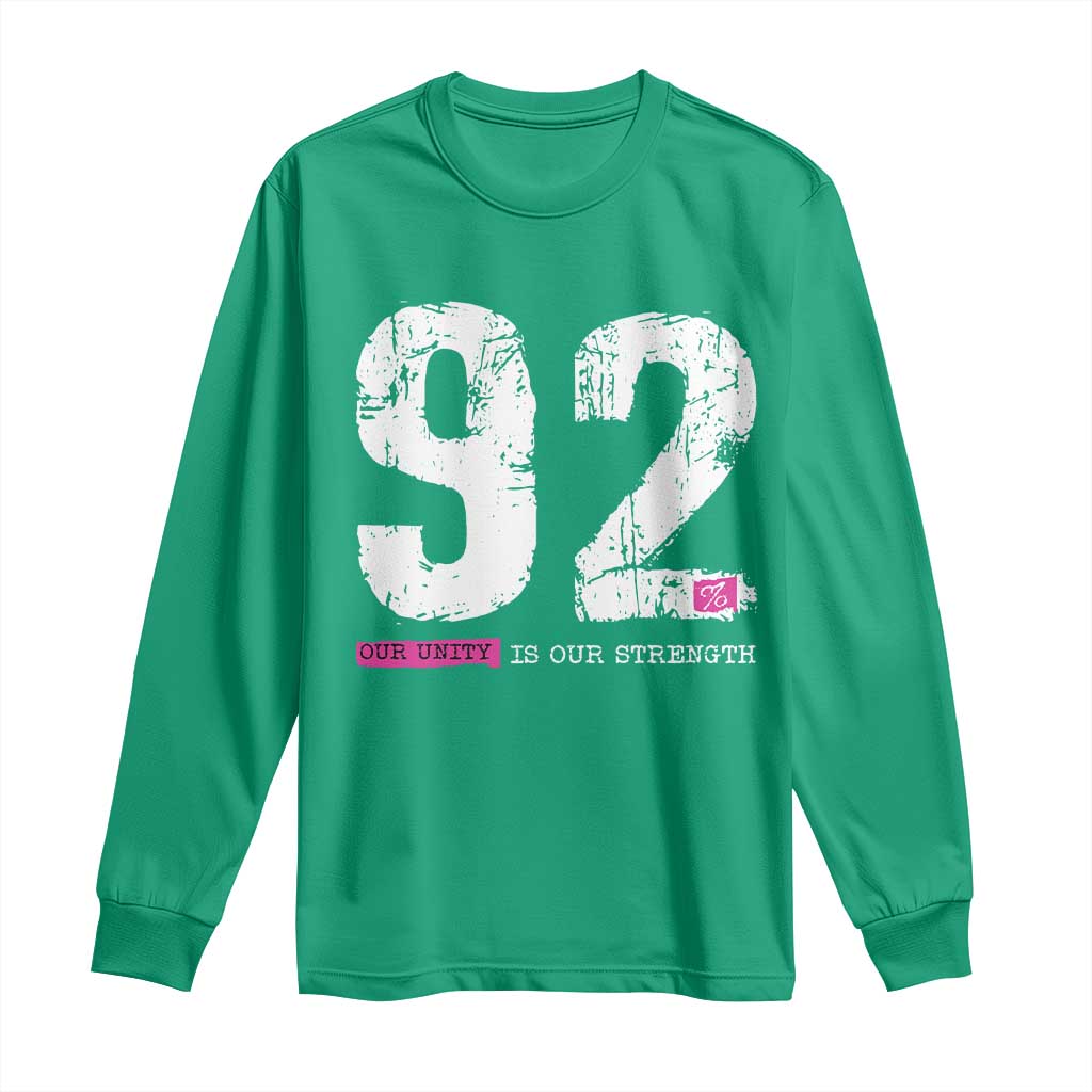 The 92% Black Women Power Long Sleeve Shirt Black History Month - Wonder Print Shop