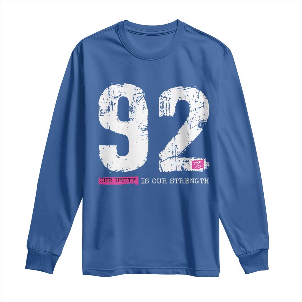 The 92% Black Women Power Long Sleeve Shirt Black History Month - Wonder Print Shop