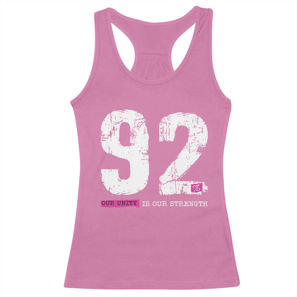 The 92% Black Women Power Racerback Tank Top Black History Month - Wonder Print Shop