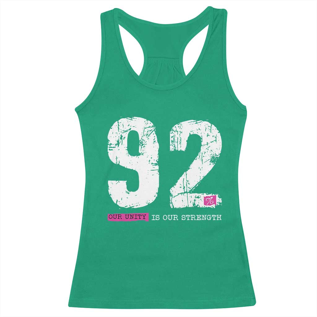 The 92% Black Women Power Racerback Tank Top Black History Month - Wonder Print Shop