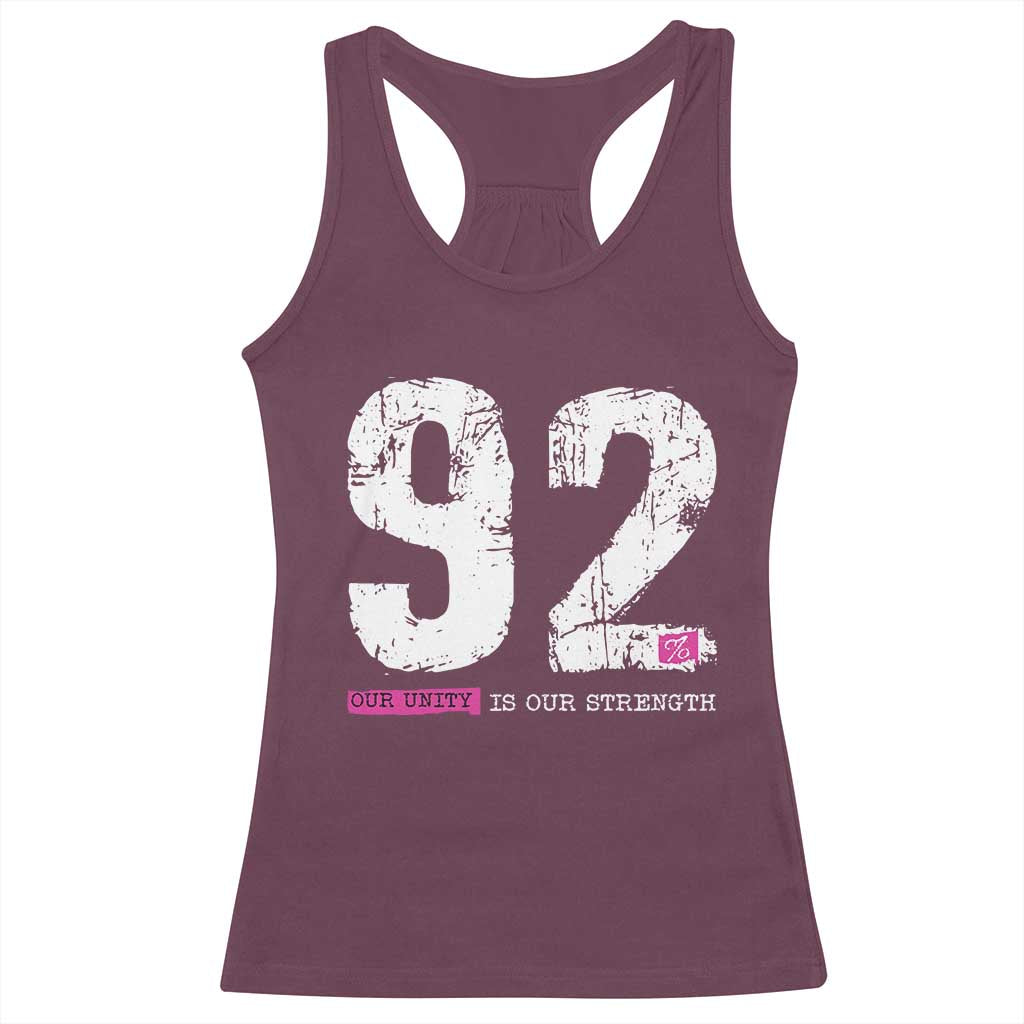 The 92% Black Women Power Racerback Tank Top Black History Month - Wonder Print Shop