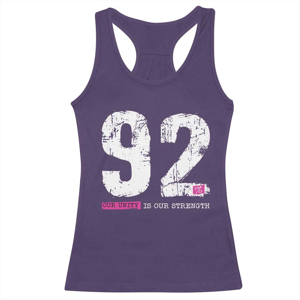 The 92% Black Women Power Racerback Tank Top Black History Month - Wonder Print Shop
