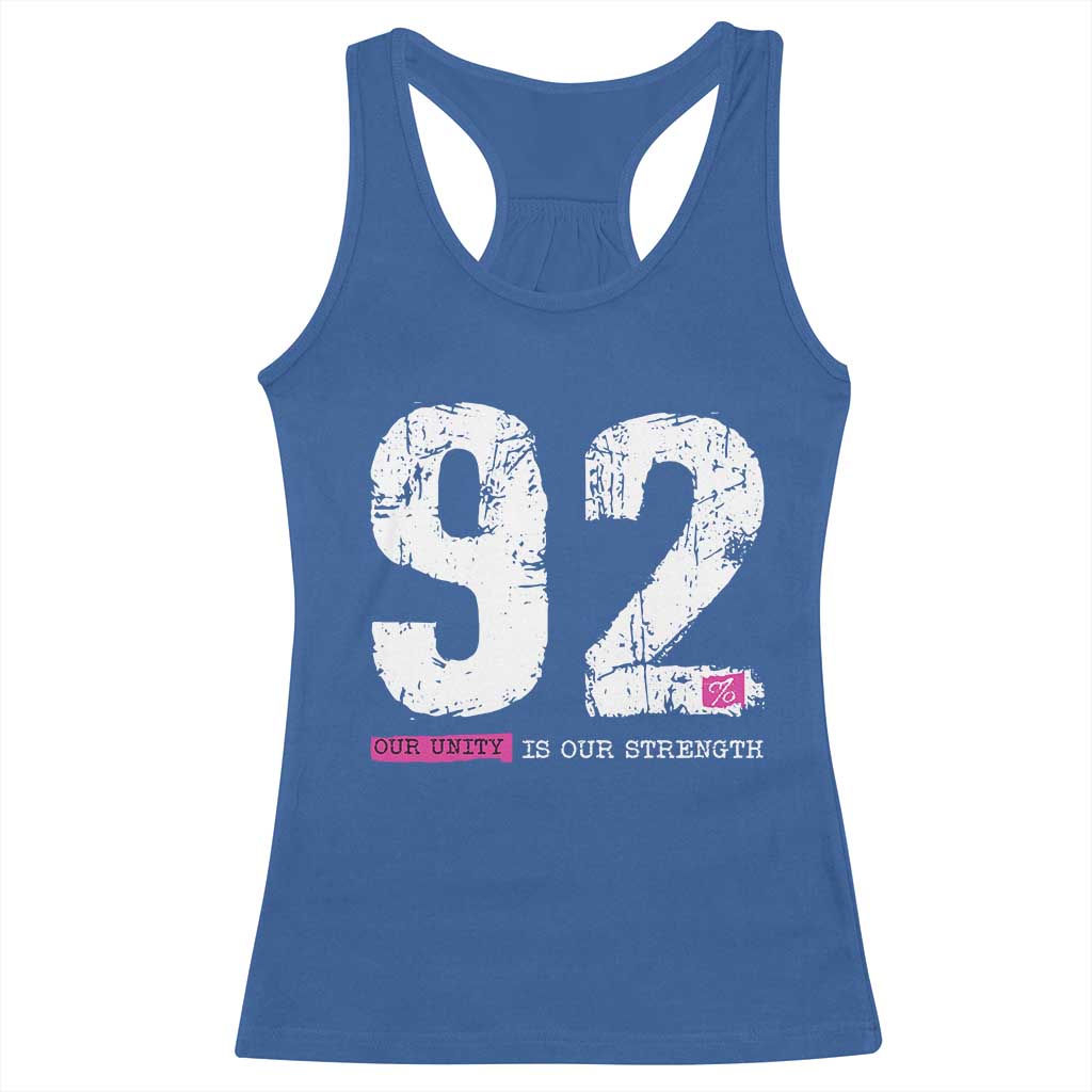 The 92% Black Women Power Racerback Tank Top Black History Month - Wonder Print Shop