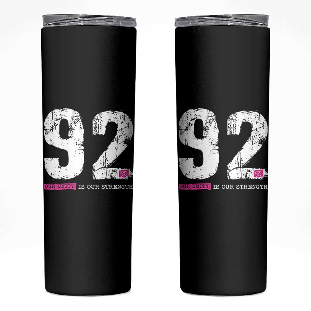The 92% Black Women Power Skinny Tumbler Black History Month - Wonder Print Shop