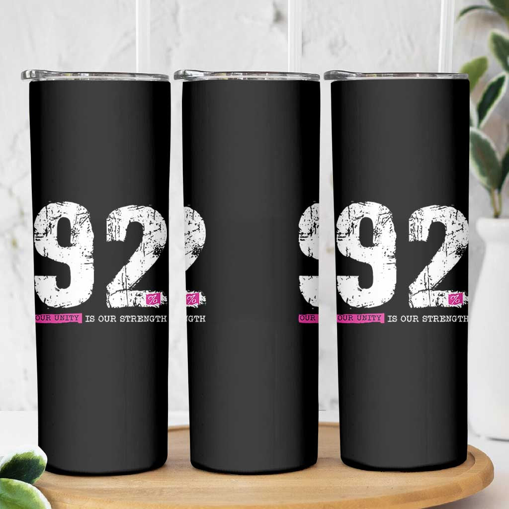 The 92% Black Women Power Skinny Tumbler Black History Month - Wonder Print Shop