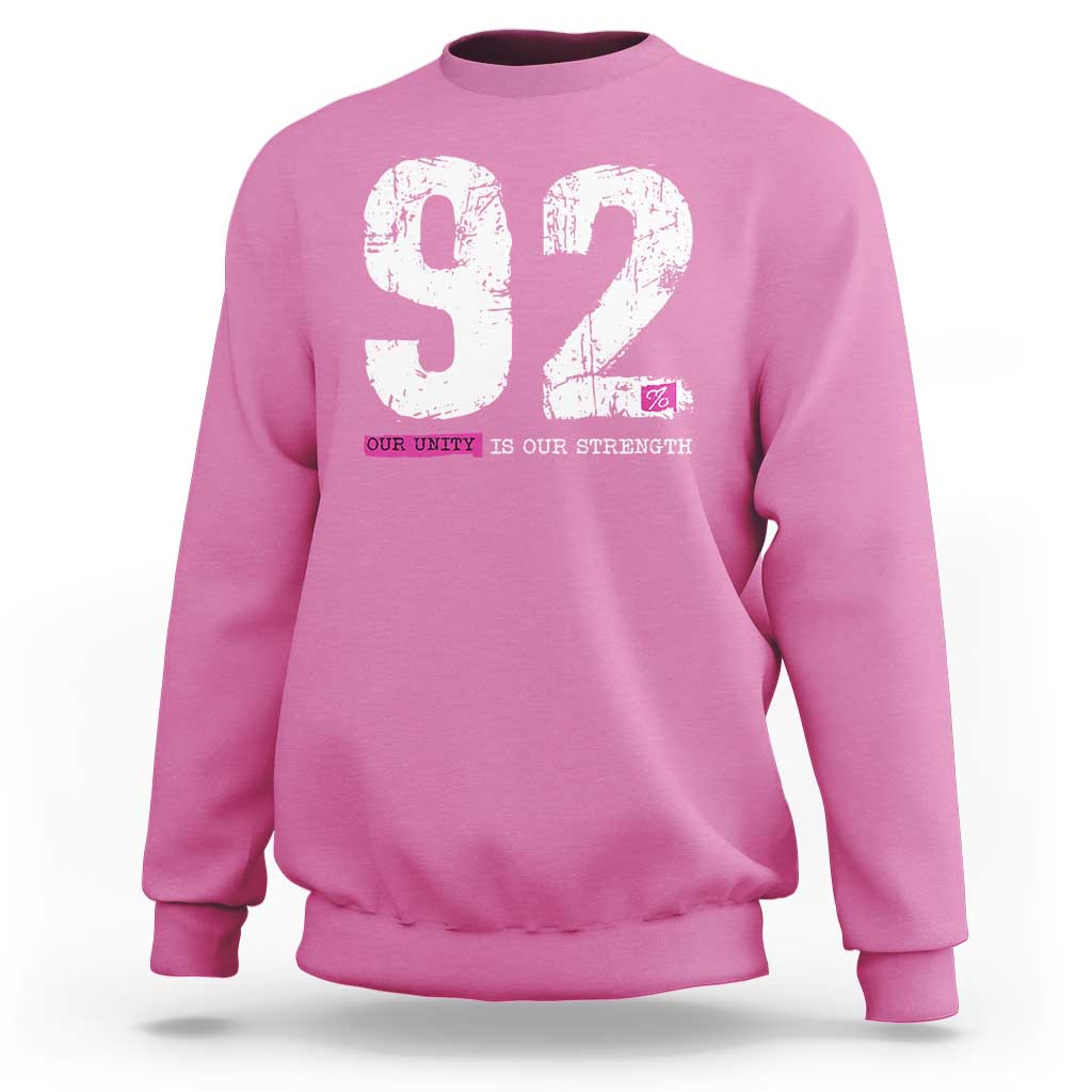 The 92% Black Women Power Sweatshirt Black History Month - Wonder Print Shop
