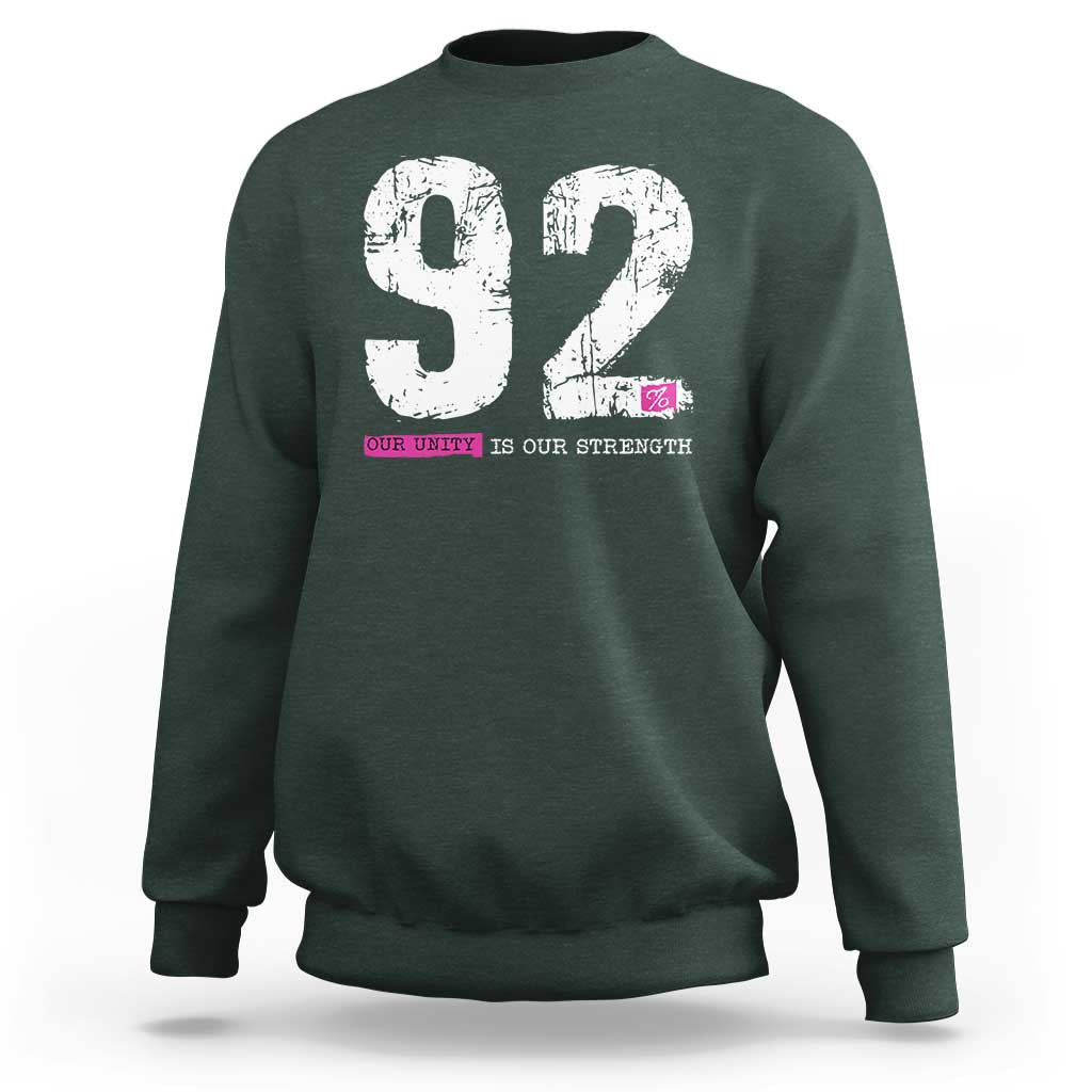 The 92% Black Women Power Sweatshirt Black History Month - Wonder Print Shop