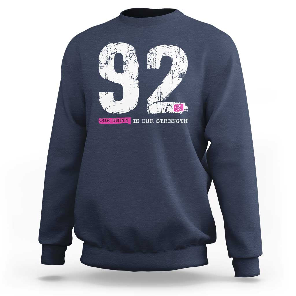 The 92% Black Women Power Sweatshirt Black History Month - Wonder Print Shop
