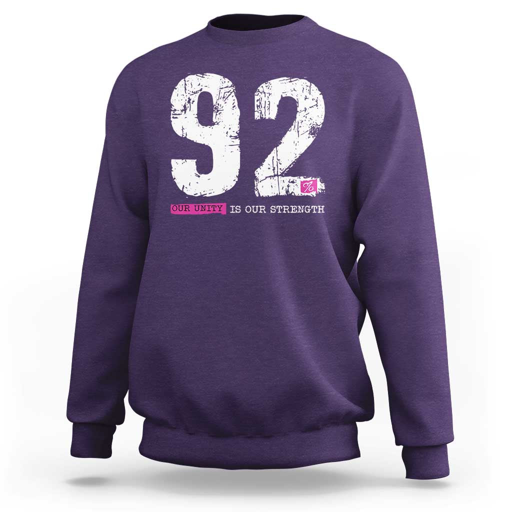 The 92% Black Women Power Sweatshirt Black History Month - Wonder Print Shop