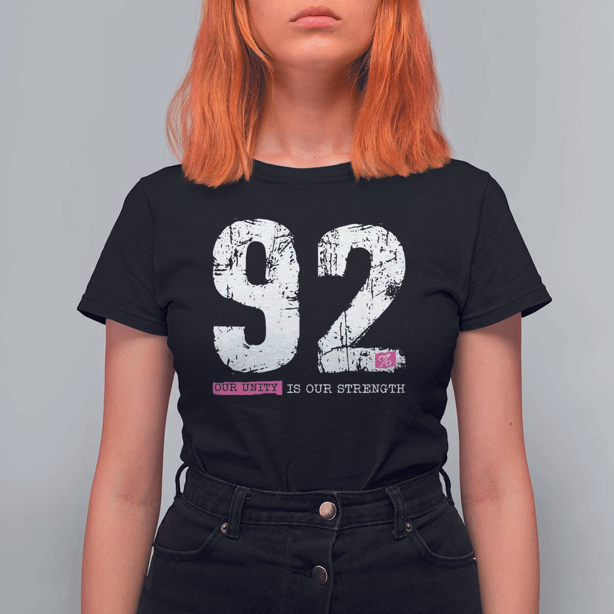 The 92% Black Women Power T Shirt For Women Black History Month - Wonder Print Shop