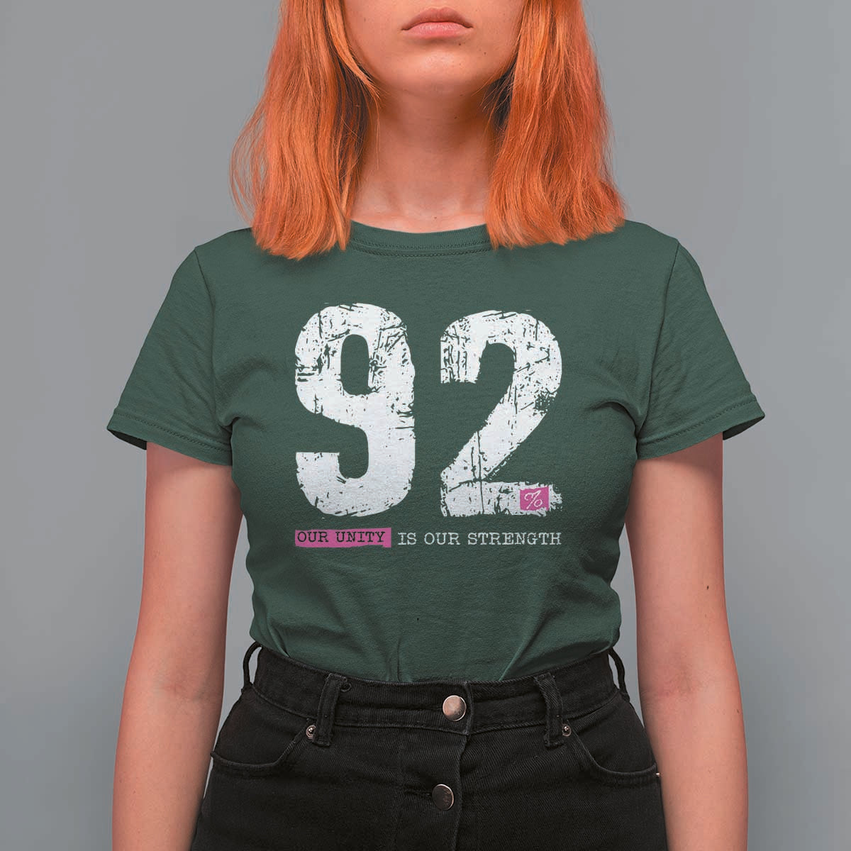 The 92% Black Women Power T Shirt For Women Black History Month - Wonder Print Shop