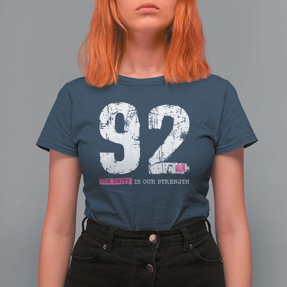The 92% Black Women Power T Shirt For Women Black History Month - Wonder Print Shop