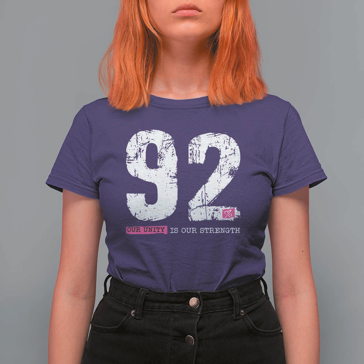 The 92% Black Women Power T Shirt For Women Black History Month - Wonder Print Shop