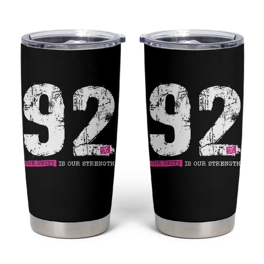 The 92% Black Women Power Tumbler Cup Black History Month - Wonder Print Shop