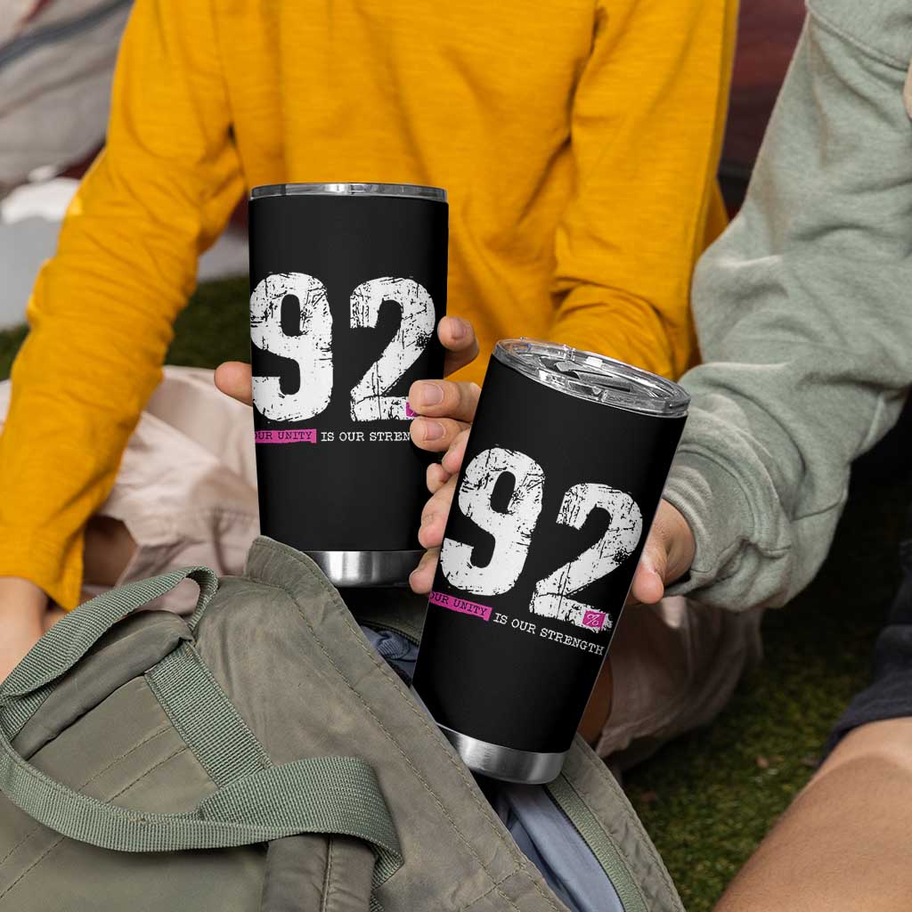 The 92% Black Women Power Tumbler Cup Black History Month - Wonder Print Shop