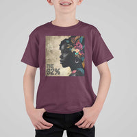 The 92% Black Women Power T Shirt For Kid 92 Percent Floral Melanin Girls