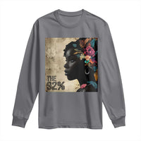 The 92% Black Women Power Long Sleeve Shirt 92 Percent Floral Melanin Girls
