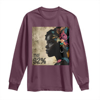 The 92% Black Women Power Long Sleeve Shirt 92 Percent Floral Melanin Girls