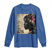The 92% Black Women Power Long Sleeve Shirt 92 Percent Floral Melanin Girls