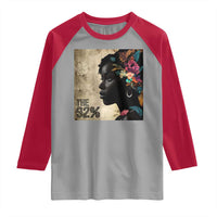 The 92% Black Women Power Raglan Shirt 92 Percent Floral Melanin Girls