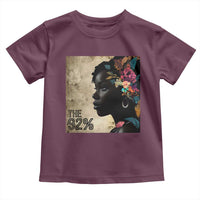 The 92% Black Women Power Toddler T Shirt 92 Percent Floral Melanin Girls
