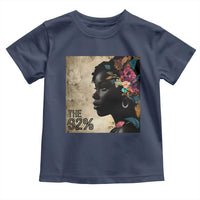 The 92% Black Women Power Toddler T Shirt 92 Percent Floral Melanin Girls