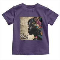 The 92% Black Women Power Toddler T Shirt 92 Percent Floral Melanin Girls