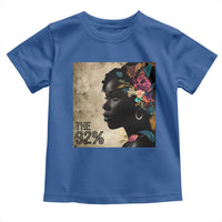 The 92% Black Women Power Toddler T Shirt 92 Percent Floral Melanin Girls