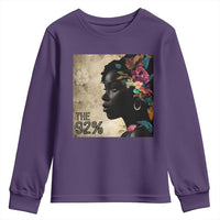 The 92% Black Women Power Youth Sweatshirt 92 Percent Floral Melanin Girls