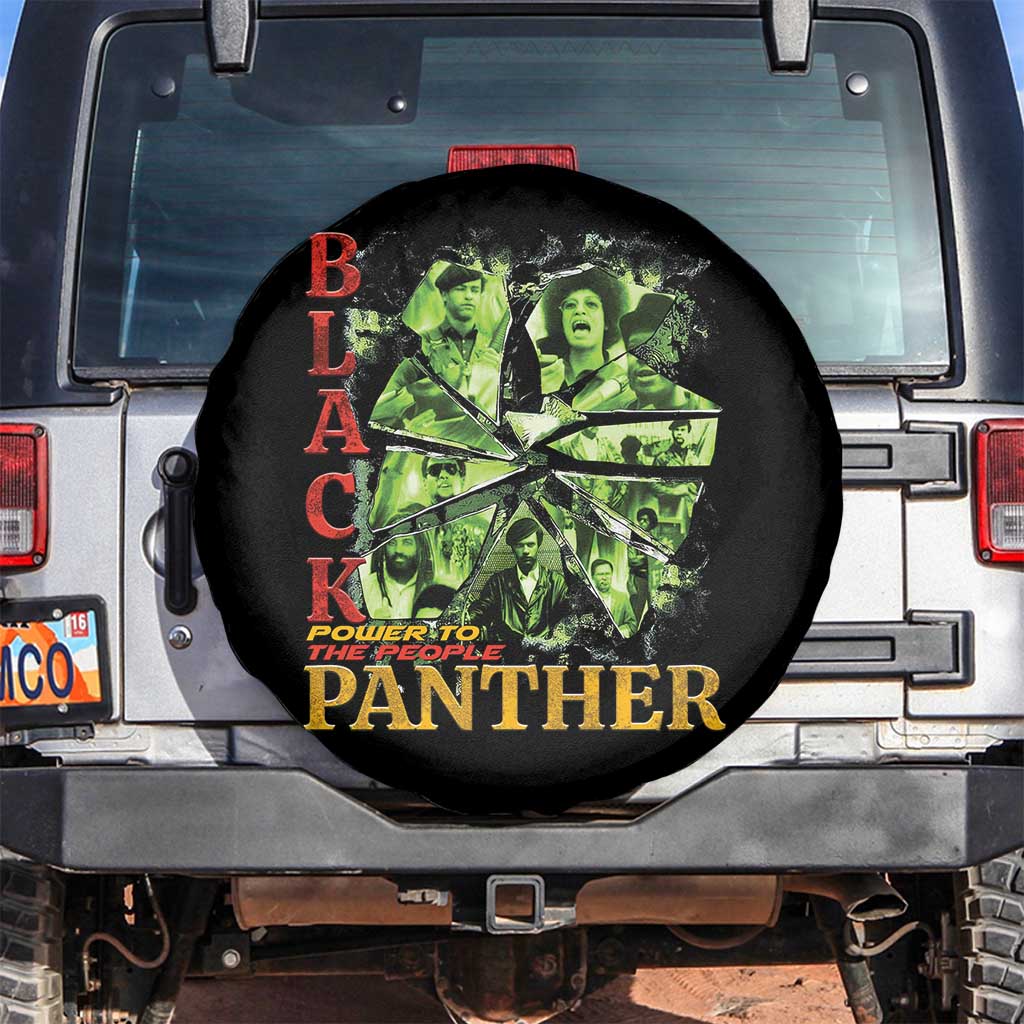 Vintage Black Panther Party Spare Tire Cover Newton Seale Shakur Black History Month Juneteenth - Wonder Print Shop