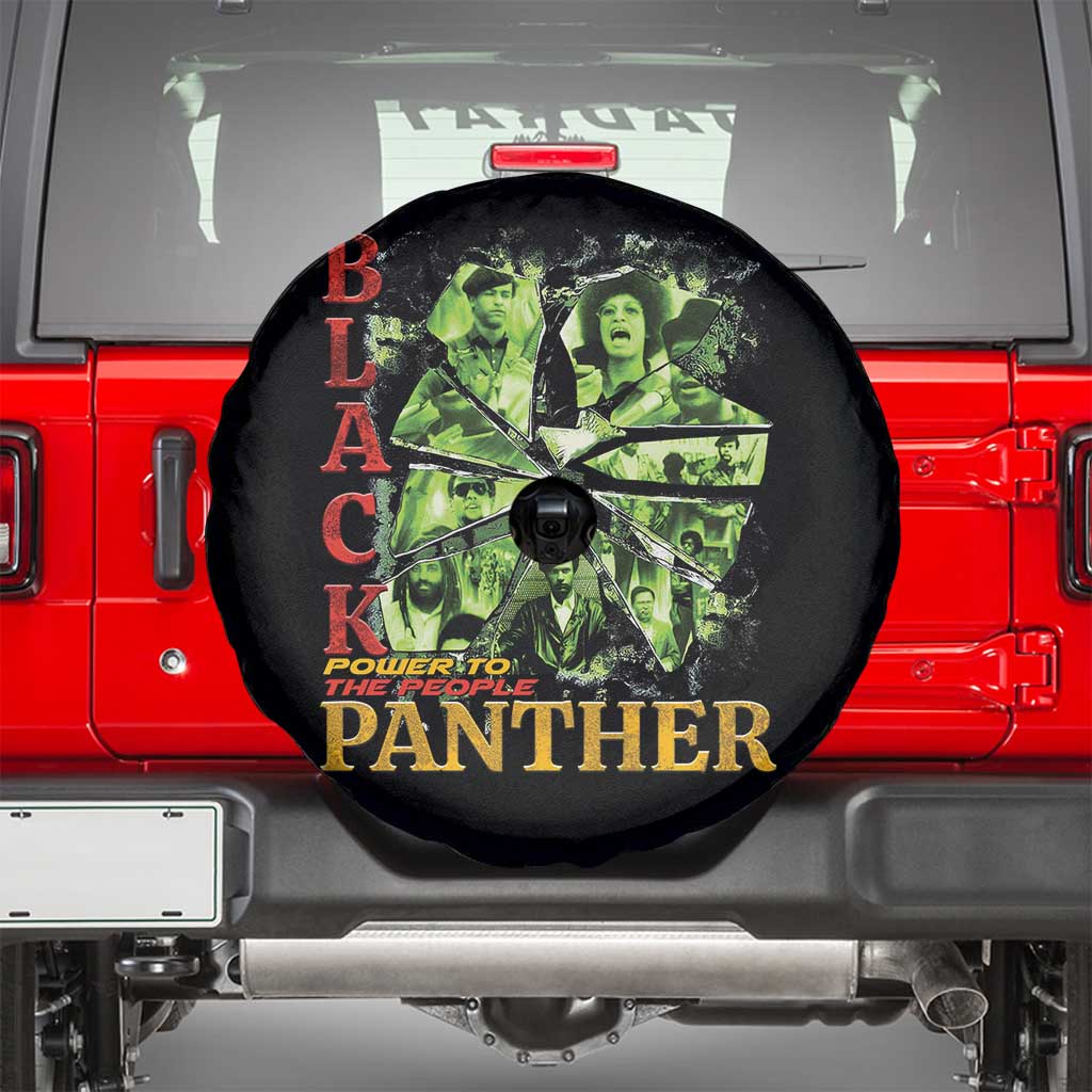 Vintage Black Panther Party Spare Tire Cover Newton Seale Shakur Black History Month Juneteenth - Wonder Print Shop
