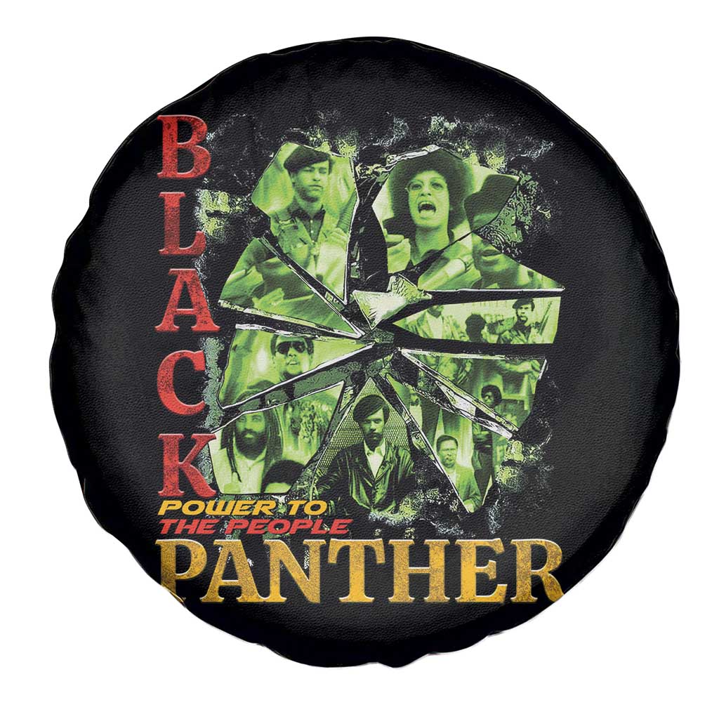 Vintage Black Panther Party Spare Tire Cover Newton Seale Shakur Black History Month Juneteenth - Wonder Print Shop