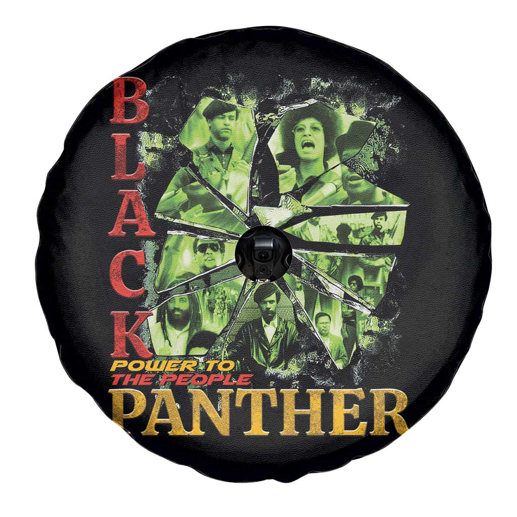 Vintage Black Panther Party Spare Tire Cover Newton Seale Shakur Black History Month Juneteenth - Wonder Print Shop