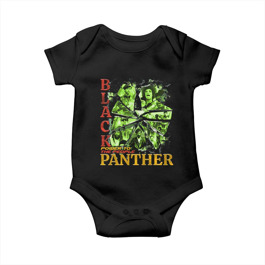 Vintage Black Panther Party Baby Onesie Newton Seale Shakur Black History Month Juneteenth - Wonder Print Shop