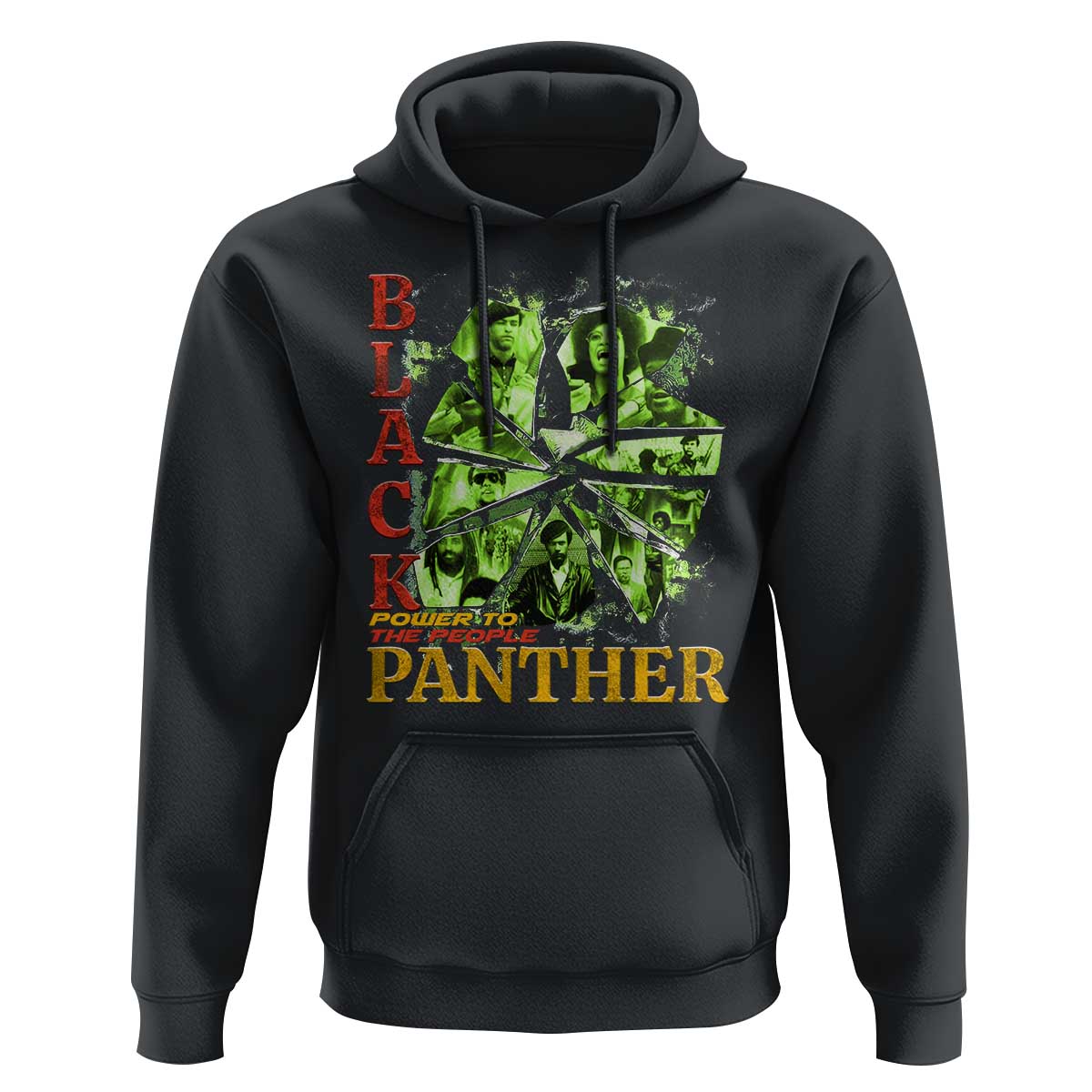 Vintage Black Panther Party Hoodie Newton Seale Shakur Black History Month Juneteenth - Wonder Print Shop